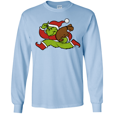 T-Shirts Light Blue / YS Monopoly Grinch Youth Long Sleeve T-Shirt