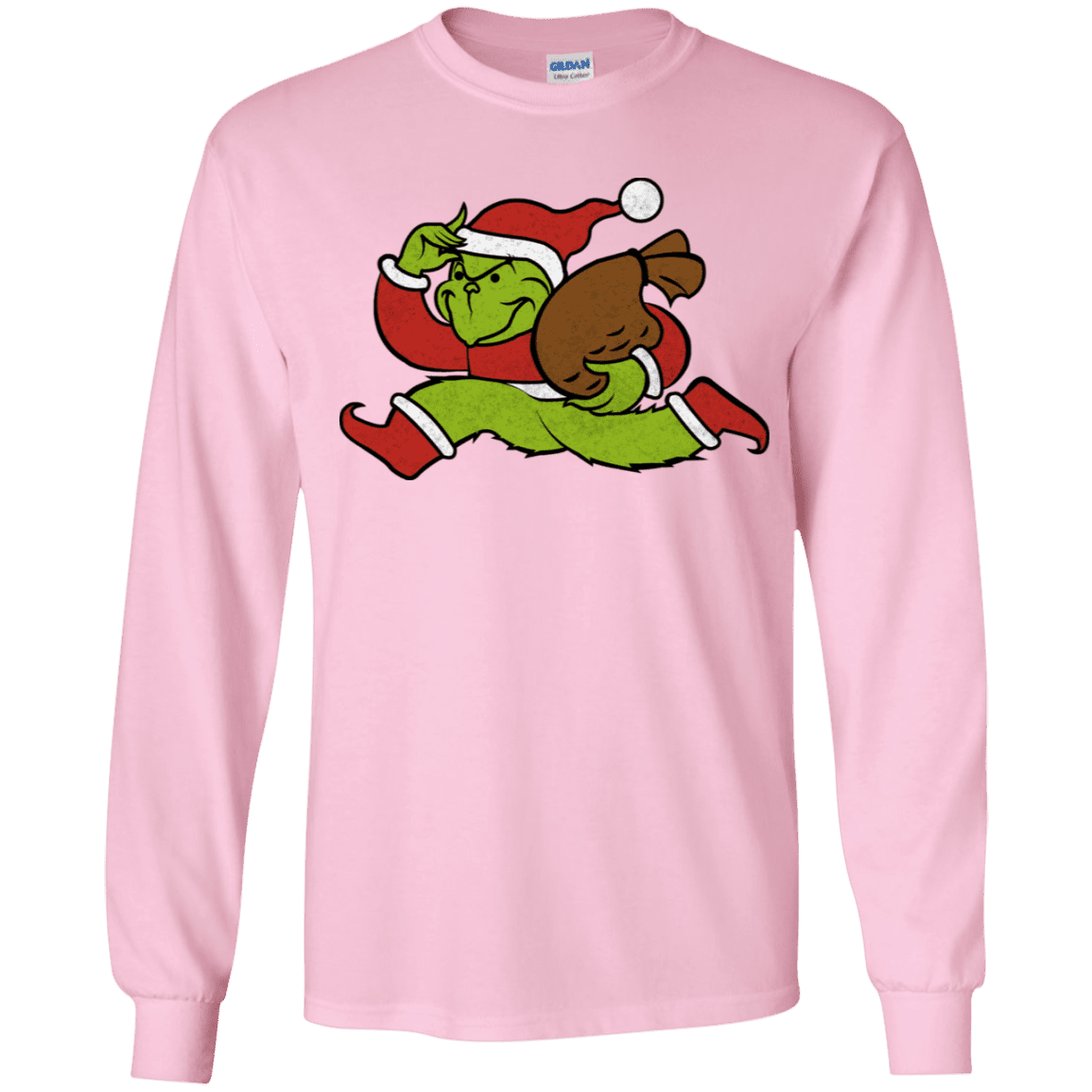 T-Shirts Light Pink / YS Monopoly Grinch Youth Long Sleeve T-Shirt