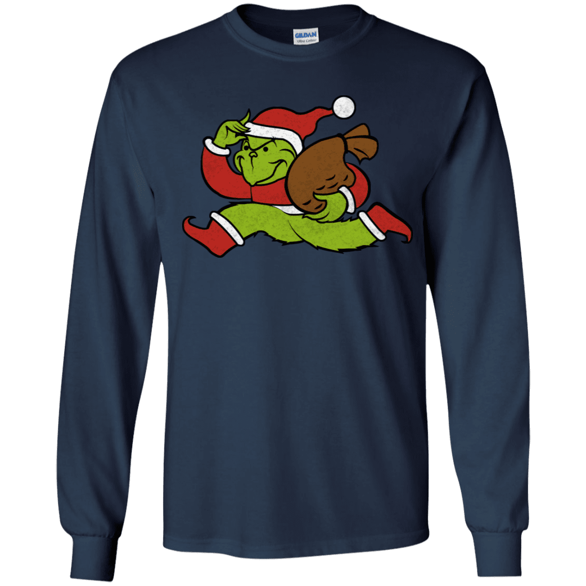 T-Shirts Navy / YS Monopoly Grinch Youth Long Sleeve T-Shirt