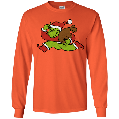 T-Shirts Orange / YS Monopoly Grinch Youth Long Sleeve T-Shirt