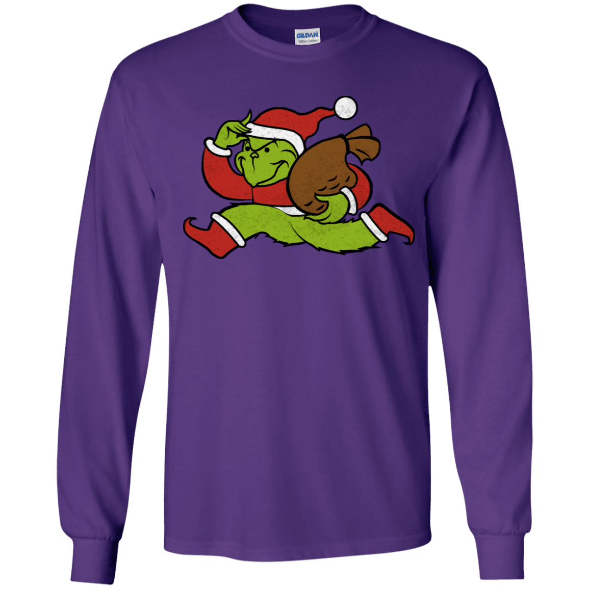 T-Shirts Purple / YS Monopoly Grinch Youth Long Sleeve T-Shirt