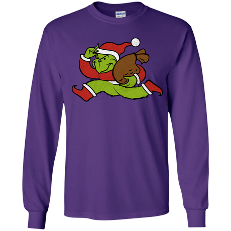 T-Shirts Purple / YS Monopoly Grinch Youth Long Sleeve T-Shirt