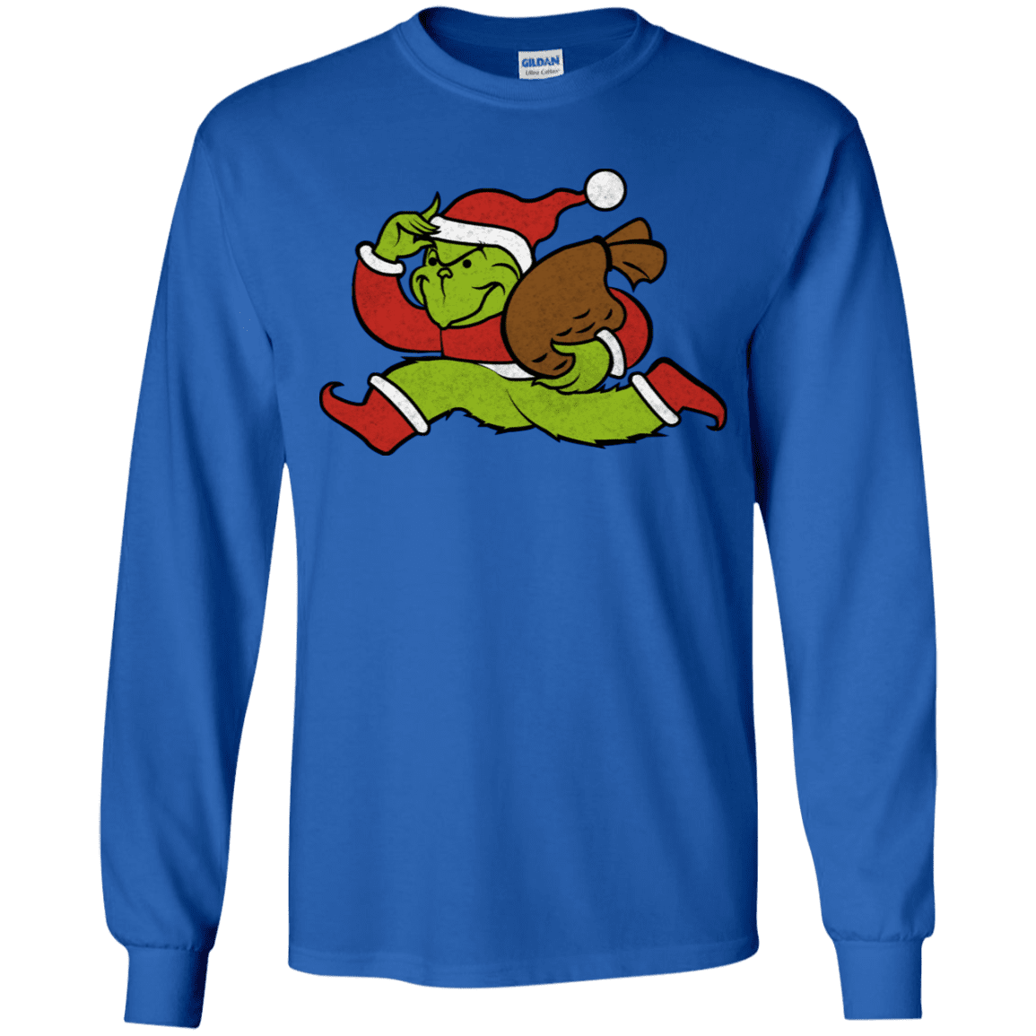 T-Shirts Royal / YS Monopoly Grinch Youth Long Sleeve T-Shirt