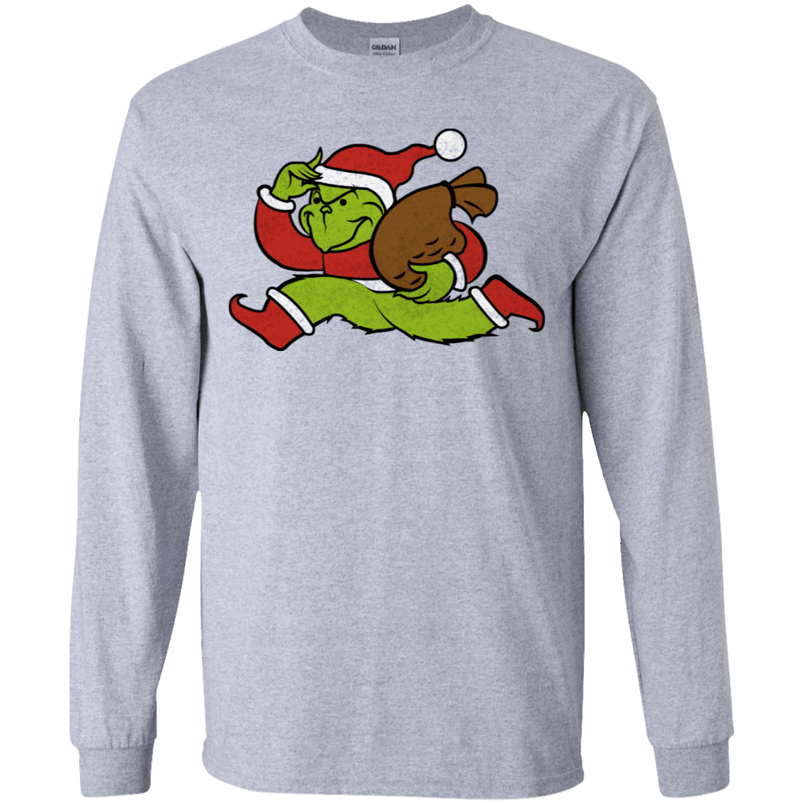 T-Shirts Sport Grey / YS Monopoly Grinch Youth Long Sleeve T-Shirt