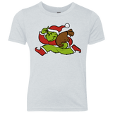 T-Shirts Heather White / YXS Monopoly Grinch Youth Triblend T-Shirt