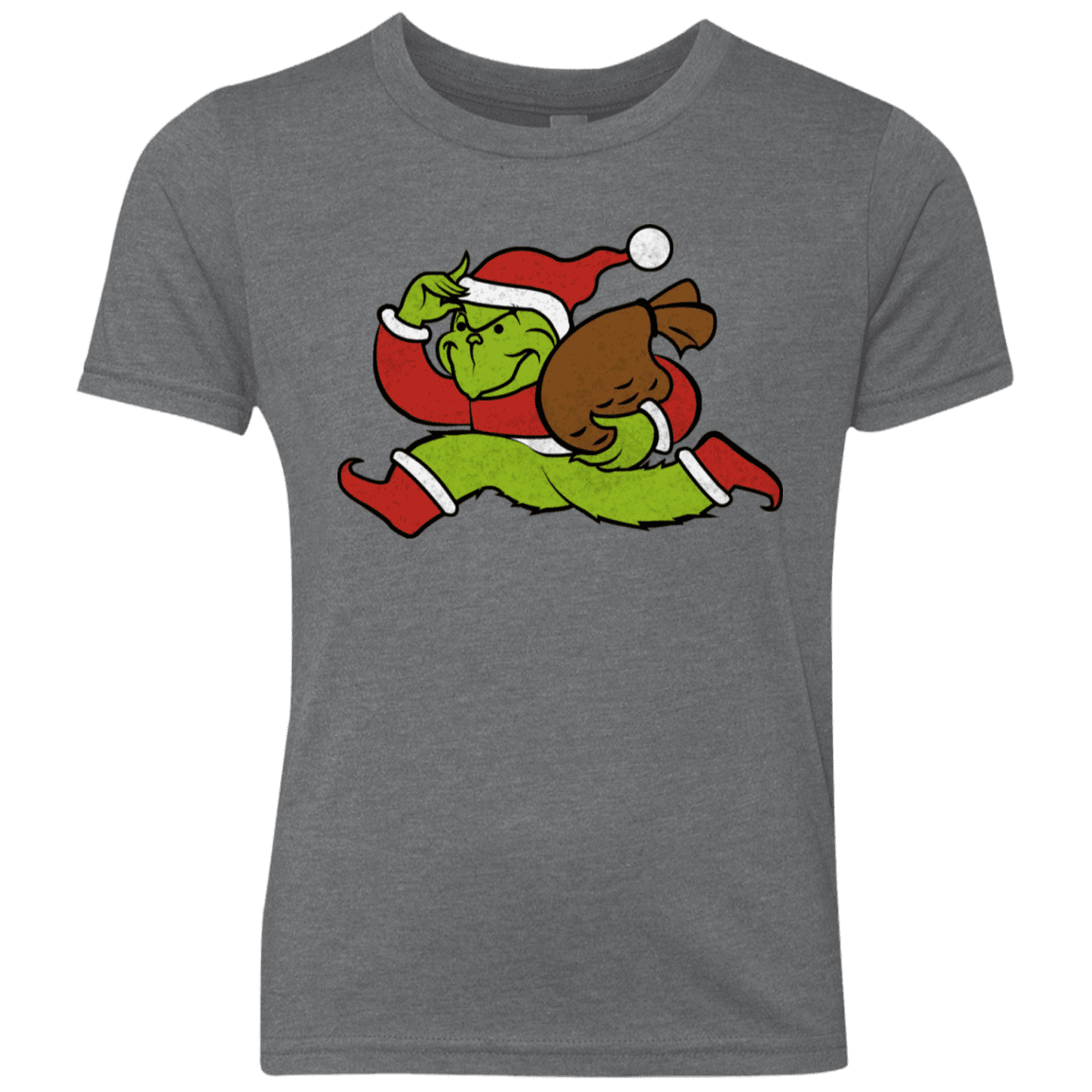 T-Shirts Premium Heather / YXS Monopoly Grinch Youth Triblend T-Shirt