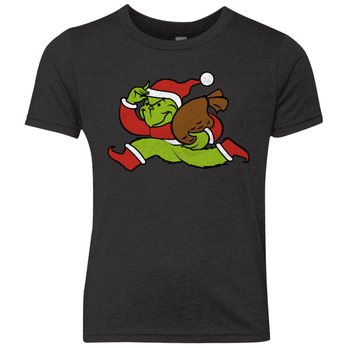T-Shirts Vintage Black / YXS Monopoly Grinch Youth Triblend T-Shirt