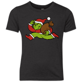 T-Shirts Vintage Black / YXS Monopoly Grinch Youth Triblend T-Shirt