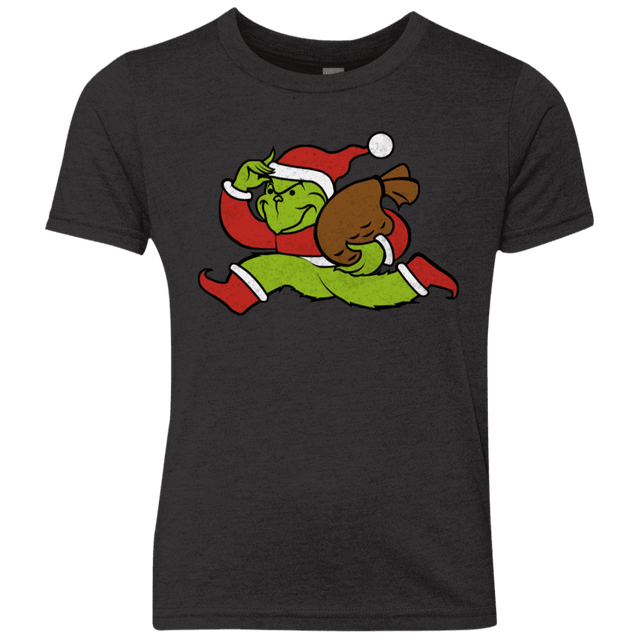 T-Shirts Vintage Black / YXS Monopoly Grinch Youth Triblend T-Shirt