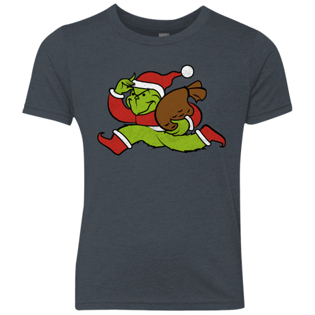 T-Shirts Vintage Navy / YXS Monopoly Grinch Youth Triblend T-Shirt