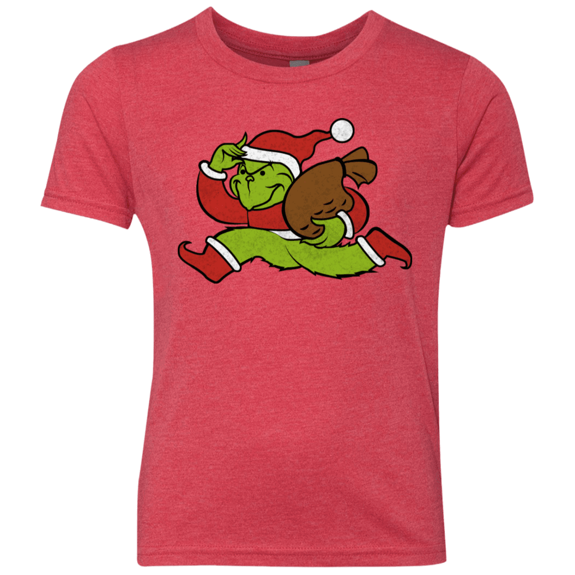 T-Shirts Vintage Red / YXS Monopoly Grinch Youth Triblend T-Shirt