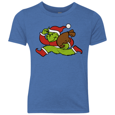 T-Shirts Vintage Royal / YXS Monopoly Grinch Youth Triblend T-Shirt
