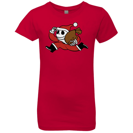 T-Shirts Red / YXS Monopoly Skellington Girls Premium T-Shirt