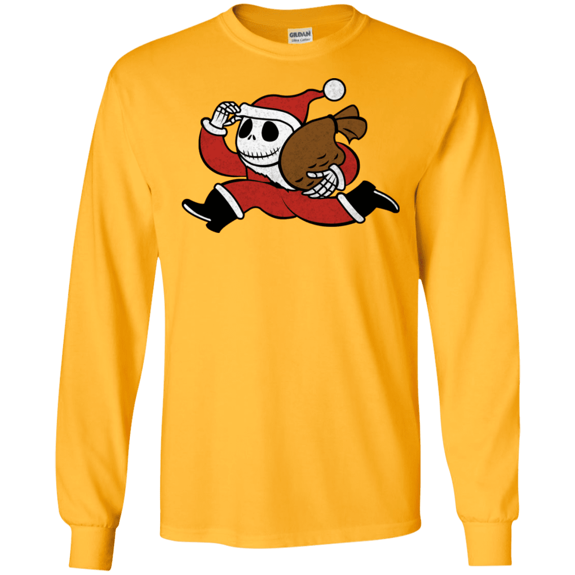 T-Shirts Gold / S Monopoly Skellington Men's Long Sleeve T-Shirt