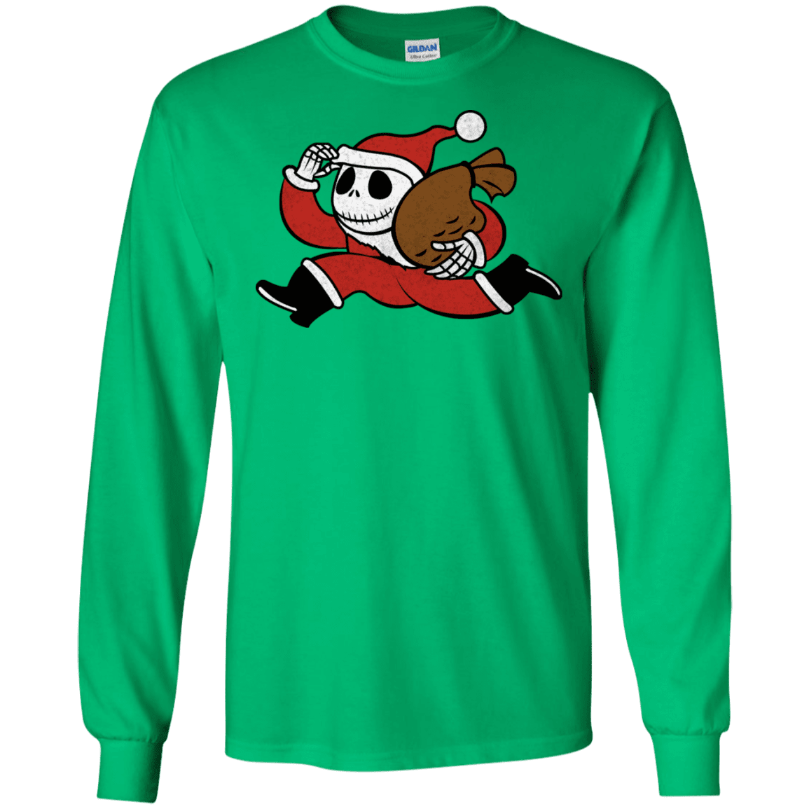 T-Shirts Irish Green / S Monopoly Skellington Men's Long Sleeve T-Shirt