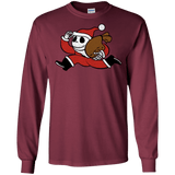 T-Shirts Maroon / S Monopoly Skellington Men's Long Sleeve T-Shirt