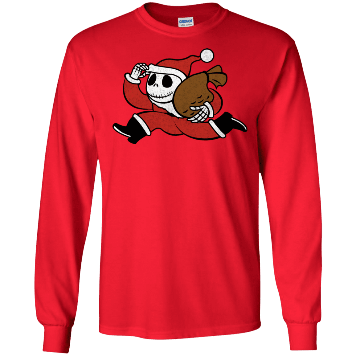 T-Shirts Red / S Monopoly Skellington Men's Long Sleeve T-Shirt