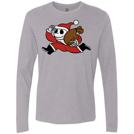 T-Shirts Heather Grey / S Monopoly Skellington Men's Premium Long Sleeve