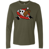 T-Shirts Military Green / S Monopoly Skellington Men's Premium Long Sleeve
