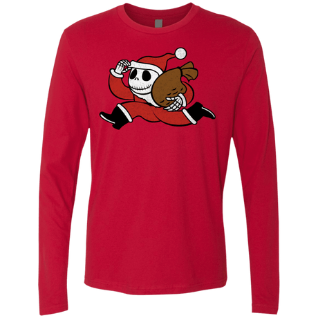 T-Shirts Red / S Monopoly Skellington Men's Premium Long Sleeve