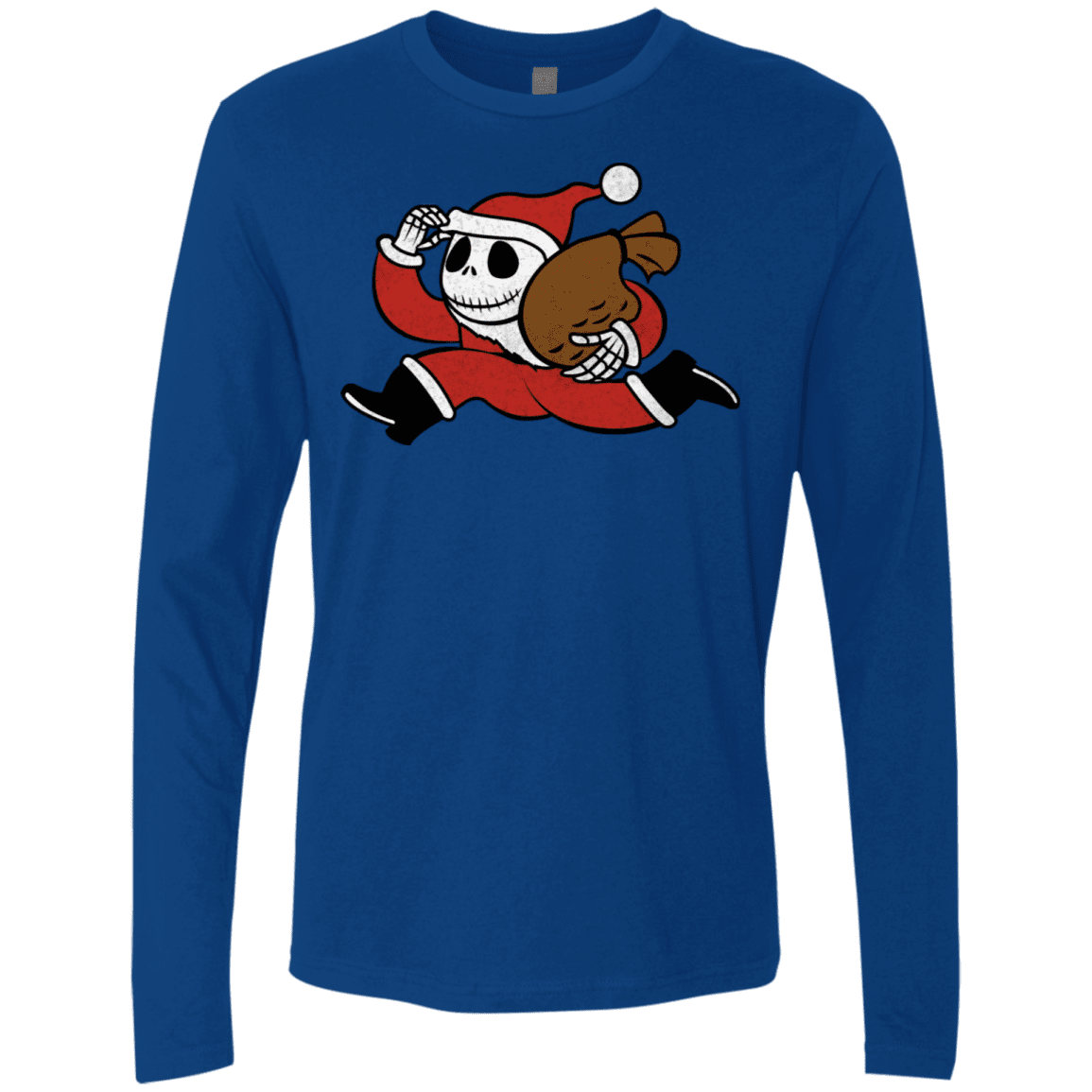 T-Shirts Royal / S Monopoly Skellington Men's Premium Long Sleeve