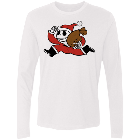 T-Shirts White / S Monopoly Skellington Men's Premium Long Sleeve