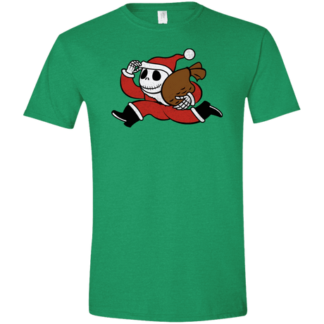 T-Shirts Heather Irish Green / S Monopoly Skellington Men's Semi-Fitted Softstyle