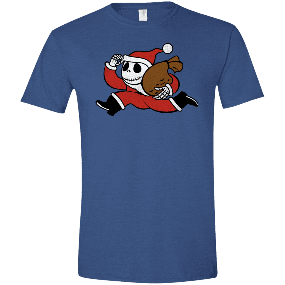 T-Shirts Heather Royal / X-Small Monopoly Skellington Men's Semi-Fitted Softstyle