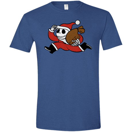 T-Shirts Heather Royal / X-Small Monopoly Skellington Men's Semi-Fitted Softstyle