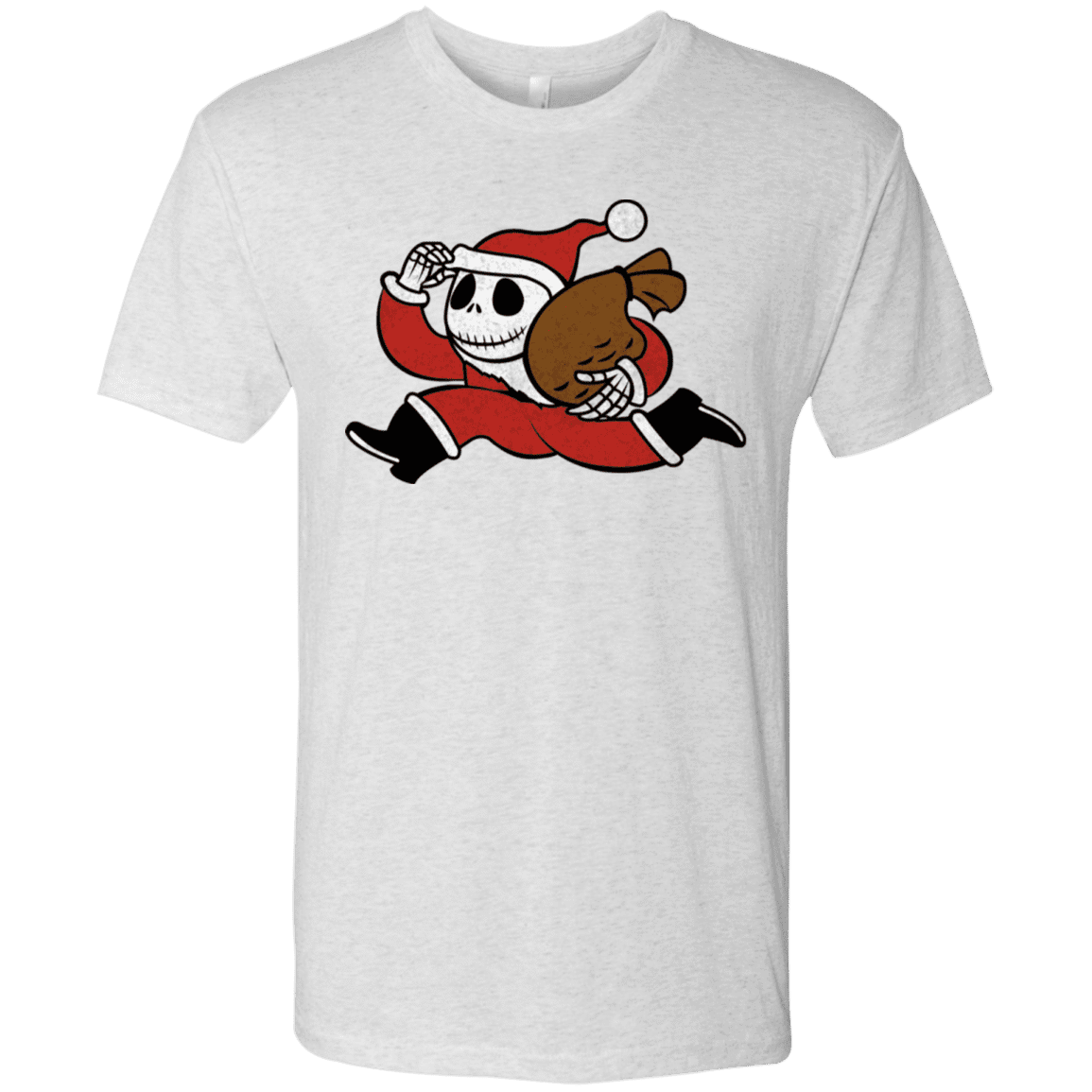 T-Shirts Heather White / S Monopoly Skellington Men's Triblend T-Shirt