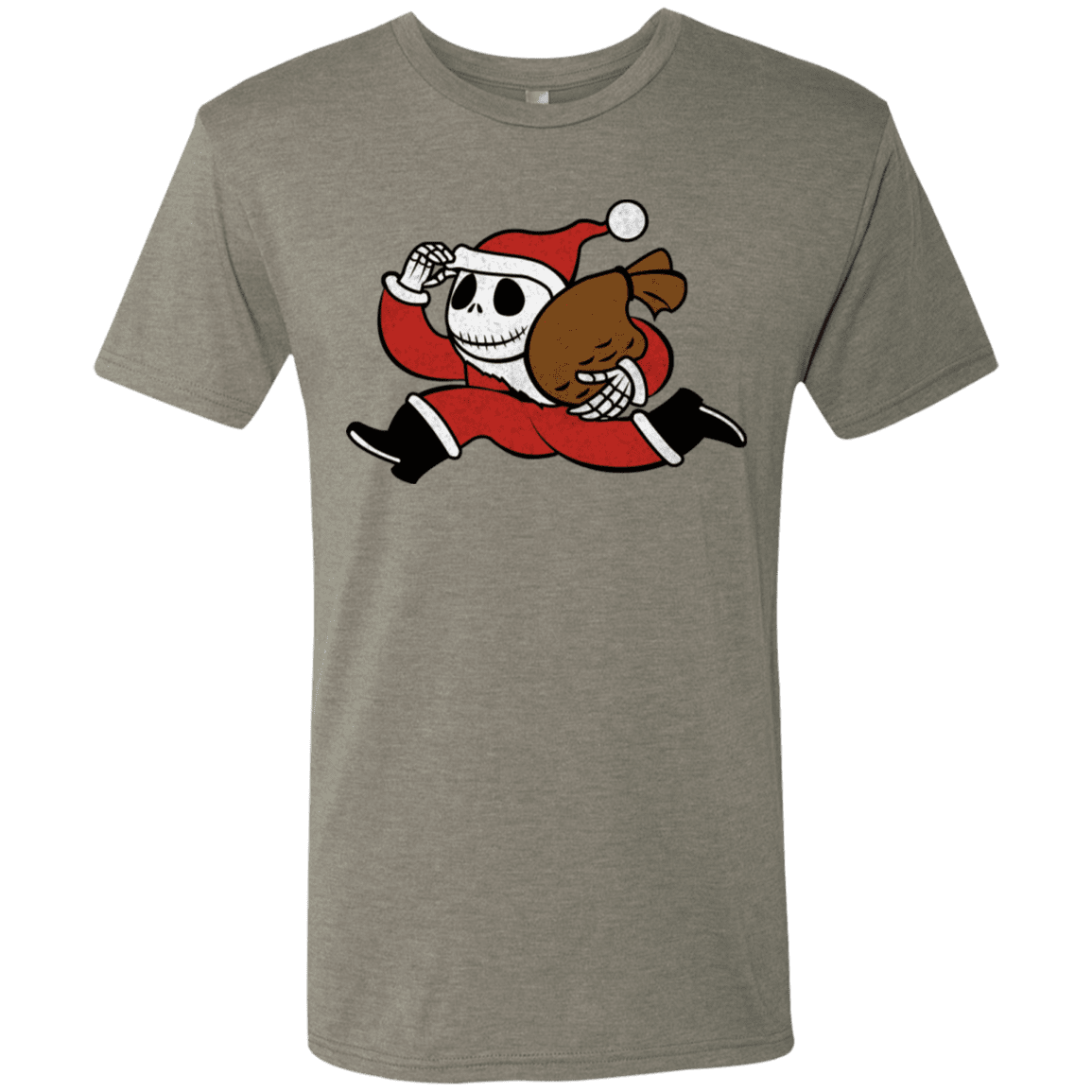 T-Shirts Venetian Grey / S Monopoly Skellington Men's Triblend T-Shirt
