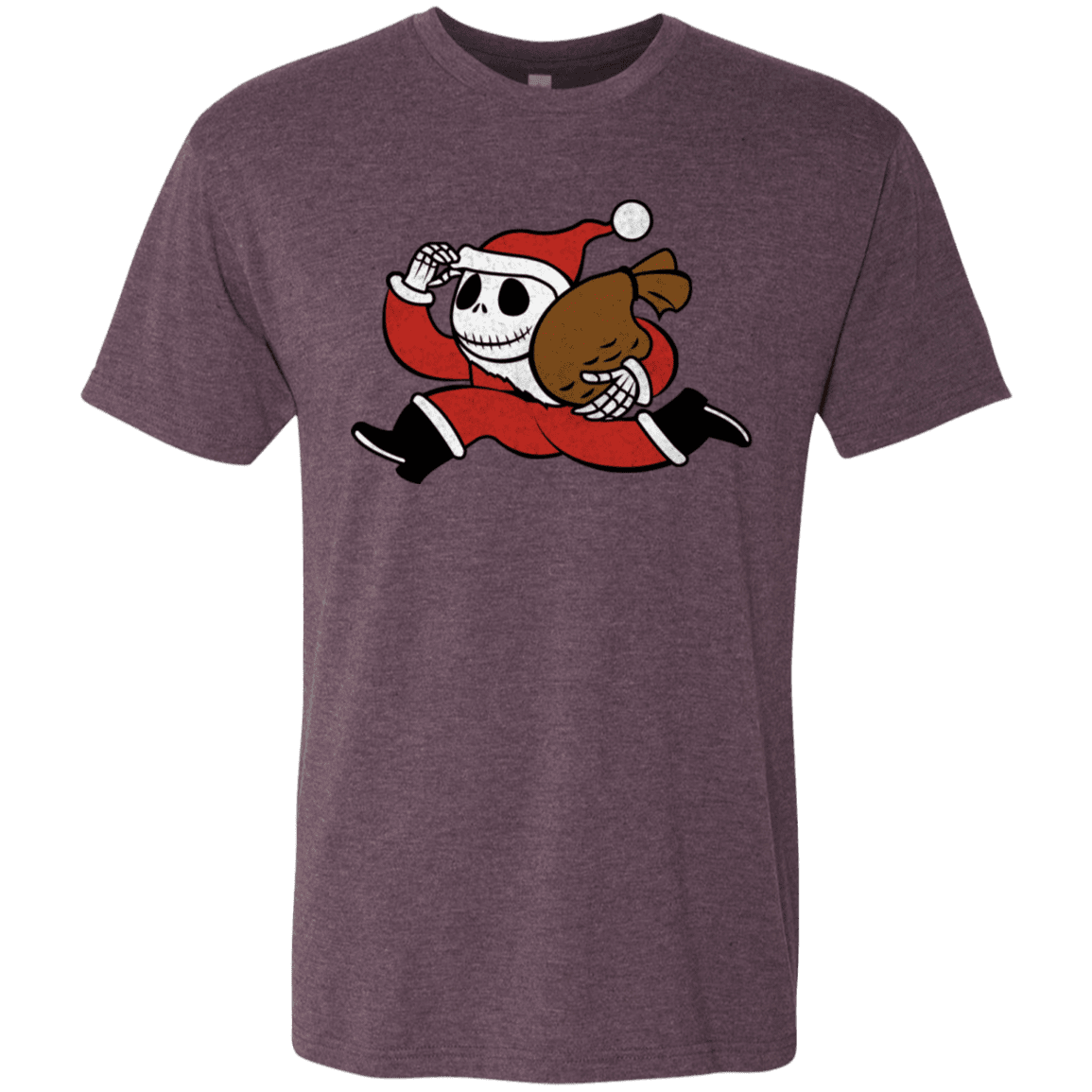 T-Shirts Vintage Purple / S Monopoly Skellington Men's Triblend T-Shirt