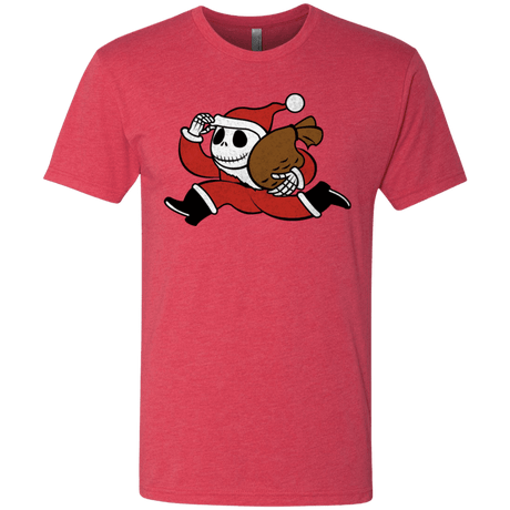 T-Shirts Vintage Red / S Monopoly Skellington Men's Triblend T-Shirt
