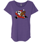 T-Shirts Purple Rush / X-Small Monopoly Skellington Triblend Dolman Sleeve