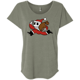 T-Shirts Venetian Grey / X-Small Monopoly Skellington Triblend Dolman Sleeve