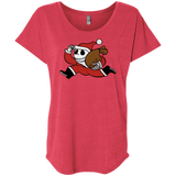 T-Shirts Vintage Red / X-Small Monopoly Skellington Triblend Dolman Sleeve