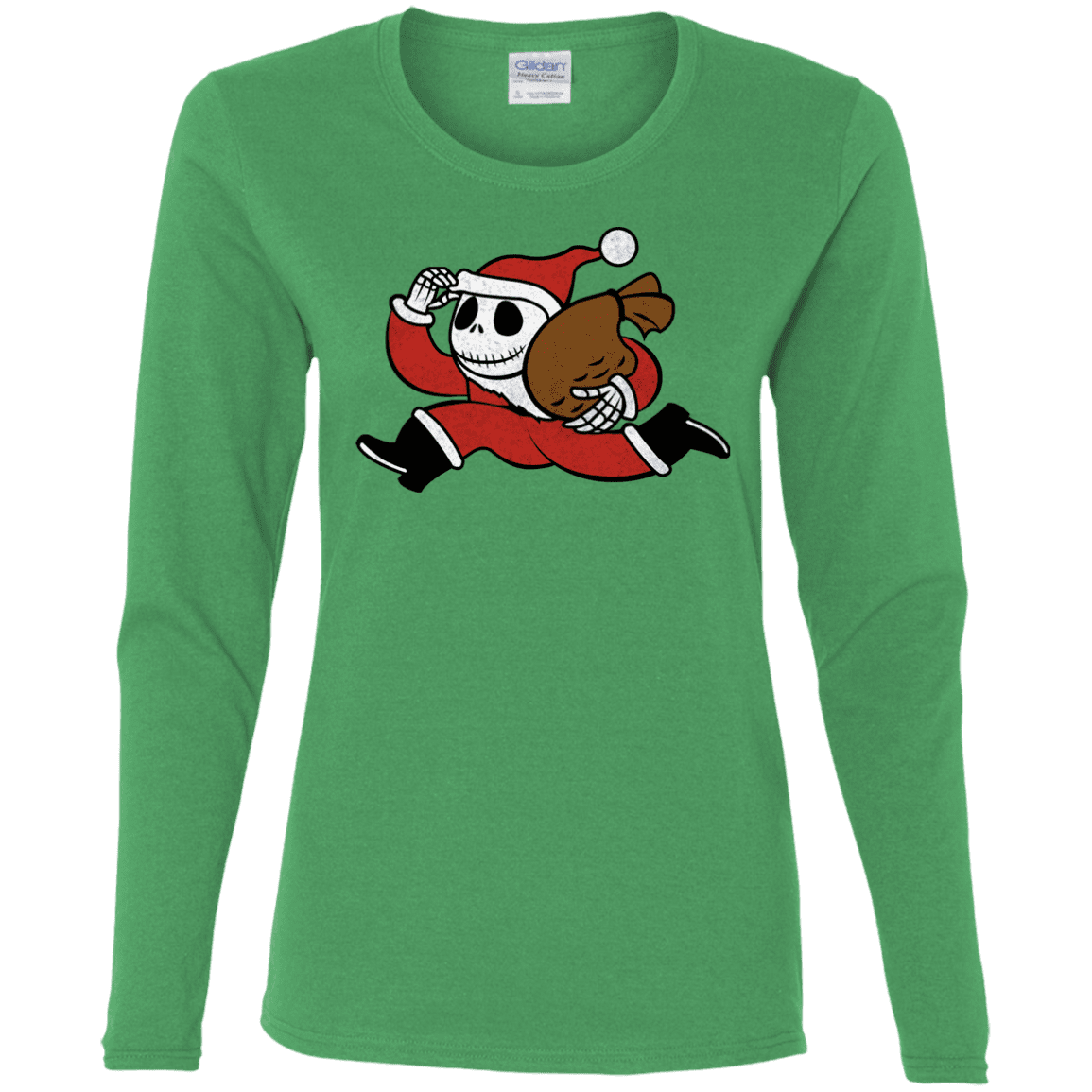 T-Shirts Irish Green / S Monopoly Skellington Women's Long Sleeve T-Shirt