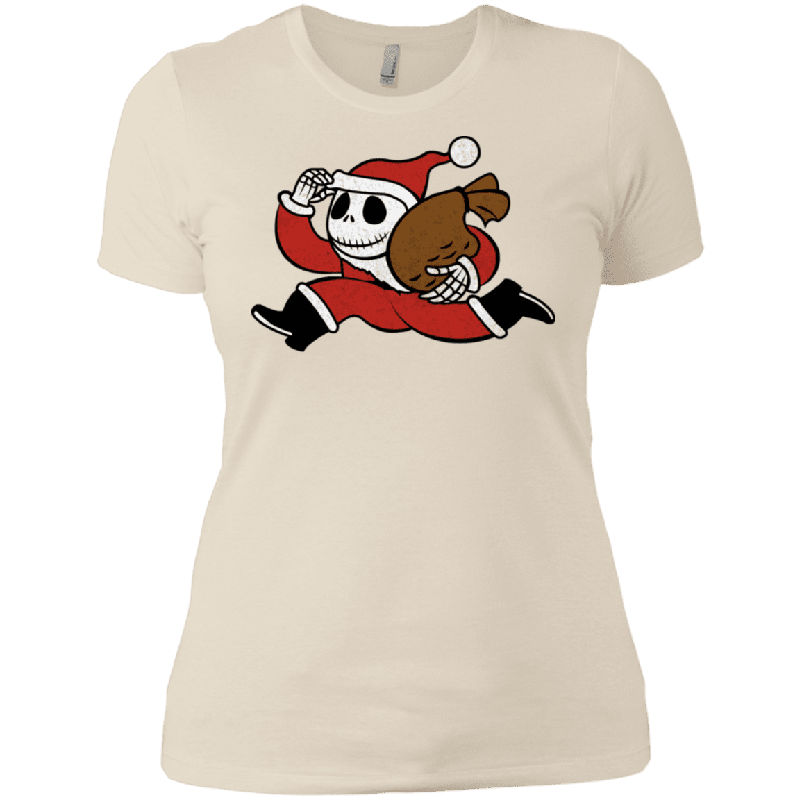 T-Shirts Ivory/ / X-Small Monopoly Skellington Women's Premium T-Shirt