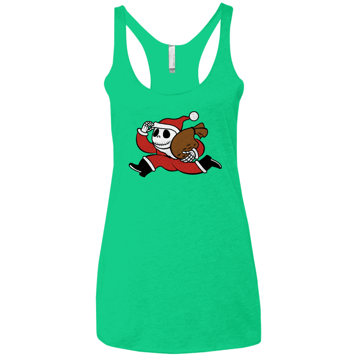 T-Shirts Envy / X-Small Monopoly Skellington Women's Triblend Racerback Tank