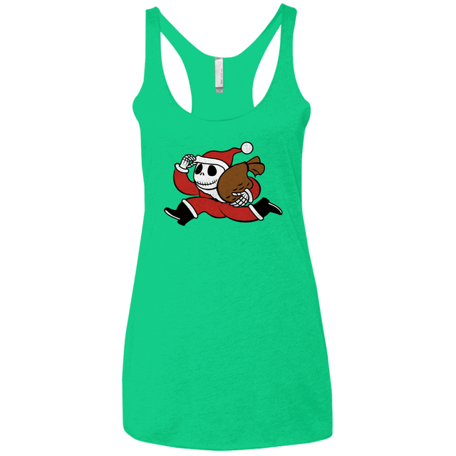 T-Shirts Envy / X-Small Monopoly Skellington Women's Triblend Racerback Tank