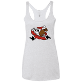 T-Shirts Heather White / X-Small Monopoly Skellington Women's Triblend Racerback Tank