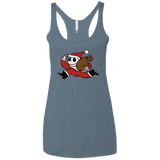 T-Shirts Indigo / X-Small Monopoly Skellington Women's Triblend Racerback Tank