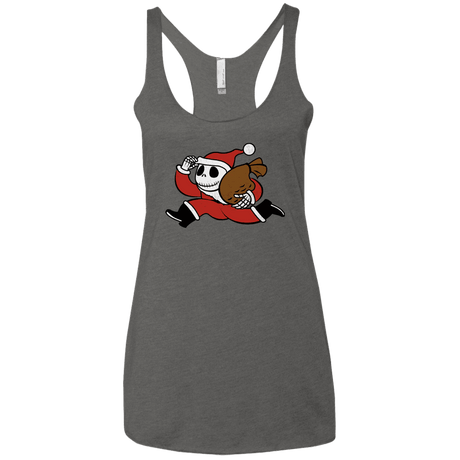 T-Shirts Premium Heather / X-Small Monopoly Skellington Women's Triblend Racerback Tank