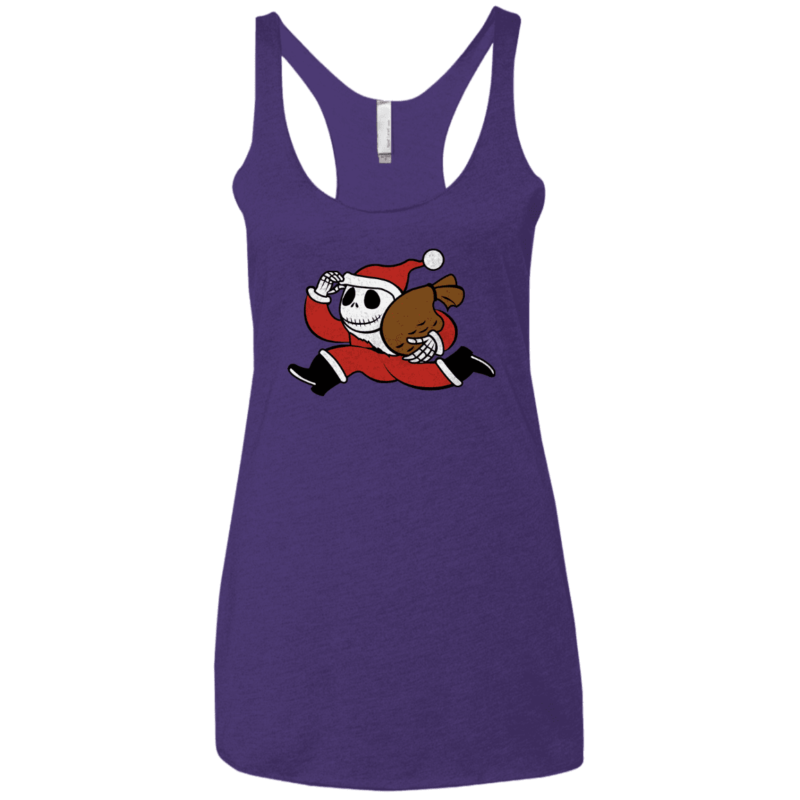 T-Shirts Purple Rush / X-Small Monopoly Skellington Women's Triblend Racerback Tank