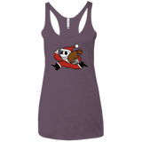T-Shirts Vintage Purple / X-Small Monopoly Skellington Women's Triblend Racerback Tank