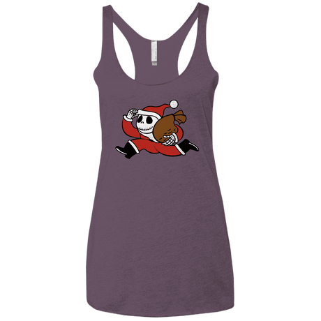 T-Shirts Vintage Purple / X-Small Monopoly Skellington Women's Triblend Racerback Tank