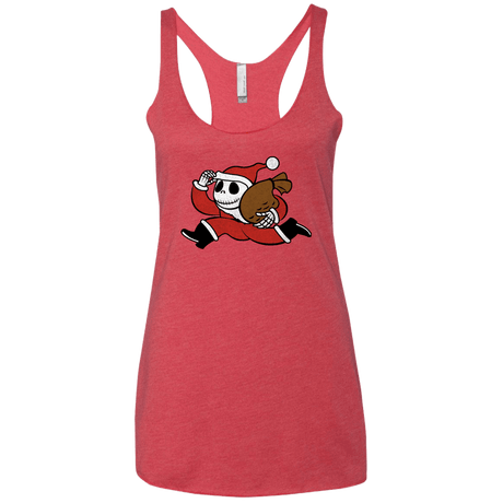 T-Shirts Vintage Red / X-Small Monopoly Skellington Women's Triblend Racerback Tank