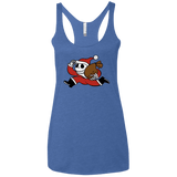 T-Shirts Vintage Royal / X-Small Monopoly Skellington Women's Triblend Racerback Tank