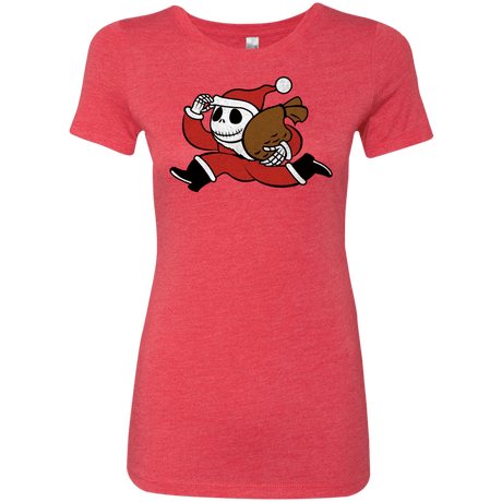 T-Shirts Vintage Red / S Monopoly Skellington Women's Triblend T-Shirt