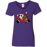 T-Shirts Purple / S Monopoly Skellington Women's V-Neck T-Shirt